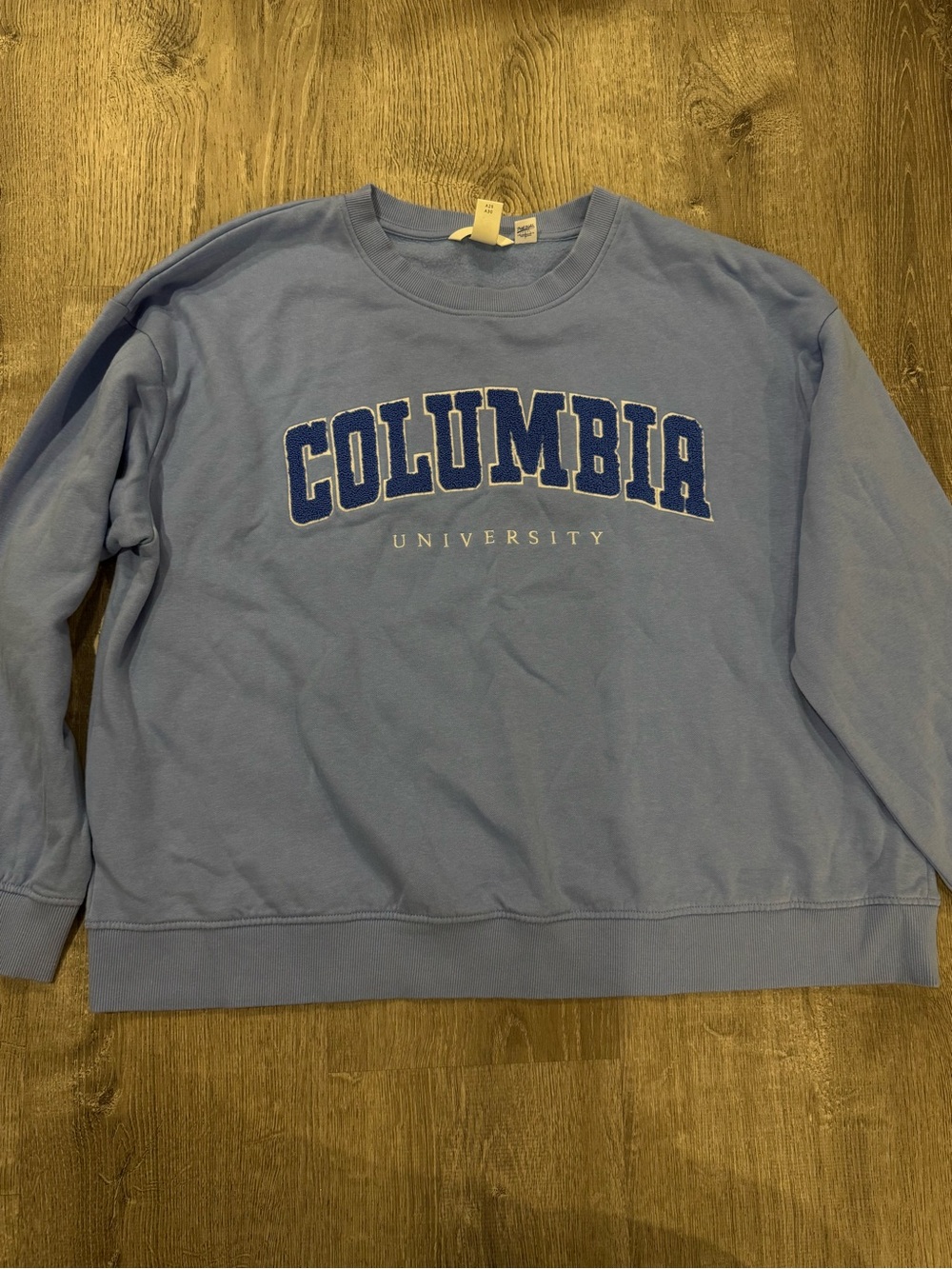 H&M Columbia University Light Blue Crewneck Sweatshirt